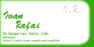 ivan rafai business card